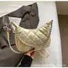 Bolso de Axila Romboidal de Nicho Estilo Francés para Mujer 2024 Nuevo de Moda Bolso Cruzado Texturizado Estilo Coreano Estilo Occidental Bolso de Viaje