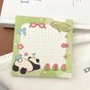 Caderno de notas panda com direitos autorais, mensagem simples e de aparência alta, papel para notas não adesivo, recompensa para estudantes, pequeno presente