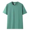 Camiseta de Peso Pesado 280g Fio Duplo para Homens e Mulheres, Camiseta Básica Solta e Confortável de Algodão Penteado, Camiseta Cultural com Logo Imprimível