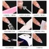 Manicura Transfronteriza Estilo Corto Francés Media Uña Puntiaguda Cuadrada Color Transparente Uñas Extendidas Uñas Postizas Fábrica Venta al por Mayor