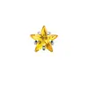 Pendiente de Acero de Titanio con Circonita de Estrella de Cinco Puntas, Cabeza de Repuesto para Piercing, Joyería para Piercing, Clavo para Hélice Auricular, Clavo para Labio, Soporte de Pendiente de Aleación de Titanio Estrella del Norte
