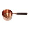 Conjunto de colheres medidoras de aço inoxidável ouro rosa colher de escala para utensílio de cozinha para assar com cabo de madeira bico invertido copo medidor em estoque