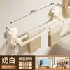 Barra de Toalla con Ventosa Baño Sin Taladro Inodoro Pared de Baño Doble Barra Barra Única Estante de Almacenamiento Colgador Toallero
