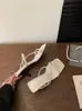 Sandálias Finas de Luxo Estilo Francês para Mulheres, Novidade Verão 2026 Salto Agulha Quadrado, Sapatos de Salto Elegantes e Versáteis
