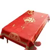 Mantel Rojo, A Prueba de Aceite, Impermeable, No Requiere Lavado, Resistente al Calor, Nuevo Modelo 2026, Ambiente Festivo para Año Nuevo, Mantel para Mesa de Café y Mesa de Comedor