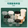 Tapa para Bebida Caliente 80/89 Tapa para Vaso de Papel de Té de Leche Agujero Único y Doble Tapa Desechable de Interruptor para Café Tapa de Ampolla de PP Fabricante Stock Listo