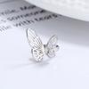 925 Prata Esterlina Borboleta Clipe de Orelha Feminino Personalidade Design Oco Borboleta Assimétrico Clipe de Orelha Nicho Elegante Jóias de Orelha