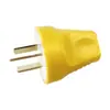 Enchufe de Alimentación de Cobre Integrado de Alta Potencia de Tres Clavijas para Venta al por Mayor del Fabricante, Agujero de Tres Pines, Puede ser Cableado, Enchufe Móvil para Aparatos Eléctricos