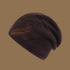 Gorro de Invierno para Hombre con Forro Polar, Gorro Grueso de Punto para Ciclismo, Protección para las Orejas, Gorro Pulóver a Prueba de Frío, Moderno y Cálido para Exteriores