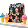 Bestseller transfronteiriço: Brinquedo de apertar de sorvete em degradê de retorno lento, design em TPR, brinquedo pequeno fofo e aliviador de estresse, em estoque