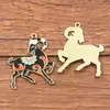 Múltiples Dijes de Aleación para Manualidades Chapado en Oro KC Animales Esmaltados Caballo Hormiga Oruga Insecto Caracol Colgantes Accesorios