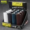 CLIPPER Clifford Corpo de Metal Roda de Lixa Isqueiro Plano Grande Cor Gradiente de Navegação Recarregável a Gás