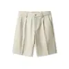 Pantalones Cortos de Traje de Verano Finos Talla Grande para Hombre Pantalones de Traje Holgados con Caída Versátiles Casuales Estilo Coreano de Longitud Media Pantalones de Cinco Puntos