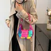 Bolsos transfronterizos bolsa mujer 2024 nueva moda bolso de axila de media luna nicho hermoso color de contraste bolso de hombro de media luna