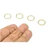 Brincos simples europeus e americanos DIY acessórios de latão anel de cobre sem costura brincos redondos feitos à mão moldura para clipe de orelha pingente