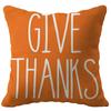 El Producto Nuevo Más Vendido de Amazon Funda de Almohada Estampada de Lino Pavo de Acción de Gracias Calabaza Decoración de Sala de Estar Venta Directa de Fábrica