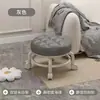 Taburete pequeño para el hogar con ruedas giratorias, taburete redondo bajo, costura de belleza y banco para pedicura, silla de sala de estar, taburete de aprendizaje para niños