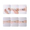 Pegatina de Tatuaje de Polilla Flor Impermeable y a Prueba de Sudor Duradera Semi-Permanente Simétrica Hermosa Tatuaje Artificial Broche de Flor Clavícula Pecho Frontal