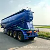 Exportación transfronteriza de semirremolque cisterna para cemento a granel de 4 ejes, cisterna para mortero seco y cisterna para urea granular