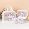 Bolsa de Maquillaje Impermeable de Dibujos Animados, Bolsa de Maquillaje de Gran Capacidad, Organizador de Maquillaje Portátil para Viajes, Neceser Portátil de PVC