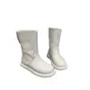 Botas de Moda Forradas com Lã de Uso Duplo para Mulheres 2026 Inverno Novo Moda Europeia e Americana Versátil Engrossadas Botas de Cano Médio Botas Quentes de Algodão