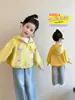 Casaco Feminino para Primavera e Outono 2026 Nova Jaqueta Casual da Moda para Bebês Meninas, Cardigan Top Infantil de Primavera com Desenho