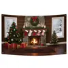 2025 Nuevo Fondo de Tela Banner de Navidad Decoraciones para Fiestas Festivas Banner Decoración Escena Fabricante Suministro