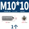 Tornillo Prisionero Hexagonal de Acero Inoxidable 304/316 con Punta Cónica, Tornillo sin Cabeza para Máquina, M4M5M6M8M10