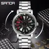 Sanda Nueva Tendencia de Moda Reloj de Cuarzo Hueco 1057 Correa de Acero para Hombre Personalizado Creativo Fabricante de Relojes Dropshipping