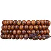 Kino Palosanto Sándalo Verde Ébano Pulsera Pulsera de Cuentas de Oración Fábrica Venta al por Mayor Artesanías de Madera Adornos Wenwan Cuentas de Madera Hombres