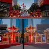 Linternas Gigantes y Exhibiciones Decorativas para el Año Nuevo Chino Comerciales, Props Hechos a Medida para Puntos Calientes Comerciales en Redes Sociales