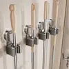 Suporte para Mop com Ventosa, Suporte para Mop para Vaso Sanitário sem Furos, Gancho para Vassoura, Artefato de Armazenamento de Parede Traseira de Porta de Banheiro