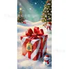 Cortinas para Puerta de Navidad, Banderas para Puerta, Cajas de Regalo, Decoraciones para Interiores y Exteriores, Banderas para Eventos Festivos, Envío Transfronterizo