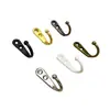 Accesorios de Ferretería de Aleación de Zinc, Gancho Negro para Ropa, Gancho Plano Individual Oculto para Baño, Perchero, Gancho Metálico para Ropa, Venta Directa del Fabricante