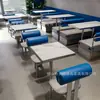 Conjuntos de Mesas e Cadeiras Personalizados para Lojas de Milk Tea, Cafés, Restaurantes e Bares da Moda; Sofás de Cabine de Lazer em Aço Inoxidável