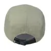 Chapéu de Lona com Aba Larga para Outono e Inverno, Carimbo de Borracha, Cor Verde Claro, Aba Reta, Tendência Personalizada, Retalhos, Casual, Chapéu de Cinco Painéis com Aba Reta, Estilo Melão