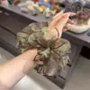 Accesorio para el cabello moderno y versátil, scrunchie de cristal de alta gama, accesorio diario para peinar el cabello, banda elástica para hacer moños