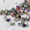 Faça você mesmo: Rebites coloridos de diamante de 7 mm para roupas, bolsas, sapatos, meias, pulseiras de relógio, acessórios, miçangas soltas, ferragens para malas.
