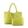 Bolso Tote Puramente Tejido a Mano para Mujer, Bolso de Hombro Casual Transfronterizo de Gran Capacidad, Bolso de Mano, Bolso Madre-Hija, Bolso Bandolera Tipo Silla de Montar