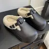 Pantuflas de Algodón para Mujer para Invierno en Casa, Felpa Cálida para Pareja, Suela Gruesa, Maternidad, Otoño, Pantuflas para Hombre