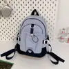 Mochila de Estilo Coreano Estilo Perezoso Gran Capacidad Estilo Escolar Moda Casual Versátil Bolsa de Doble Hombro Para Clase Viajes Diarios Mochila de Tutoría