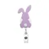Conejo de Pascua Transfronterizo Hebilla Fácil de Tirar Carrete de Insignia Retráctil Pinza de Cocodrilo Hebilla Fácil de Tirar Regalo para Cuidado Médico