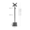 Soporte de TV de Pie 99C Monitor Oculto Pantalla Horizontal y Vertical Base de Soporte Ajustable de Pie 17-43 pulgadas Venta al por Mayor