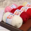 Fio de Veludo Esquilo, Fio para Cachecol de Espessura Média, Fio de Veludo Brilhante, Fio para Chapéu de Crochê Feito à Mão, Bolinha de Fio de Peso Pequeno, Fio para Bebê