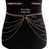 Cadena Dorada de Cintura con Borlas Multicapa Sencilla Sexy de Verano Transfronteriza Europea y Americana Joyería para Mujeres Accesorio de Cintura Corporal Cadena de Ropa Accesorio de Cintura