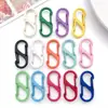 Hebilla de Puerta Colorida de Doble Apertura en Forma de S Hebilla de Resorte Llavero de Aleación de Zinc Joyería Accesorios DIY Anillo de Conexión Colgante Al por Mayor