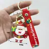 Llavero Navideño Transfronterizo Colgante Caja Sorpresa Papá Noel Muñeco de Nieve Árbol de Navidad Llavero Navideño Colgante Pequeño