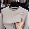 Moletom masculino gola redonda em tecido bolha, nova moda outono 2026, casual simples, respirável, pulôver, blusa básica para homens