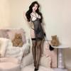 Lencería Sexy, Pijamas, Falda Femenina Sexy de No Quitar, Camisón Pasional y Caliente Transparente Puro Deseo, Conjunto de Tentación 2947