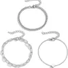 Joyería de Mano Bohemia Transfronteriza Europea y Americana Cadena Metálica Set de Mujer 6 Cadenas Multicapa Pulseras Simples